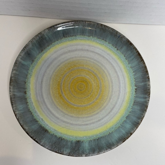 Vtg Karlsruher Mayolika Spritzdekor Vibrant Art Deco Ceramic Dish and Plate - Picture 8 of 13
